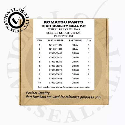 K114-3 سیل کیت چرخ لودر WA500-3 کوماتسو